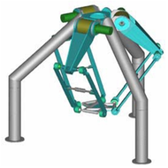 Base with motors and gearboxes